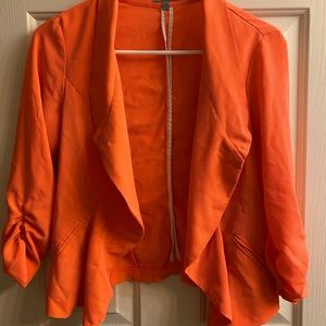 Orange blazer top